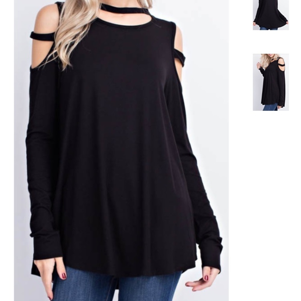 Cutout neck & sleeve top
